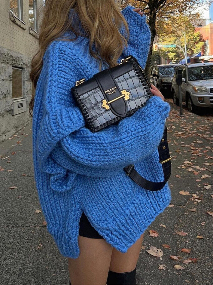 Womens-Turtleneck-Puffy-Long-Sleeve-Oversized-Sweater-Blue-5.jpg