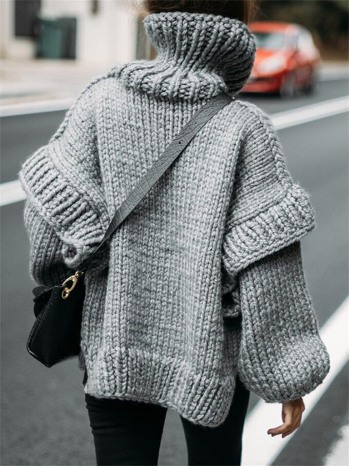 Womens-Turtleneck-Puffy-Long-Sleeve-Oversized-Sweater-Grey-3.jpg