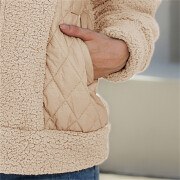 Womens-Winter-Fleece-Jacket-Long-Sleeve-Zipper-Warm-Fuzzy-Sherpa-Coats-with-Pockets-Apricot-2