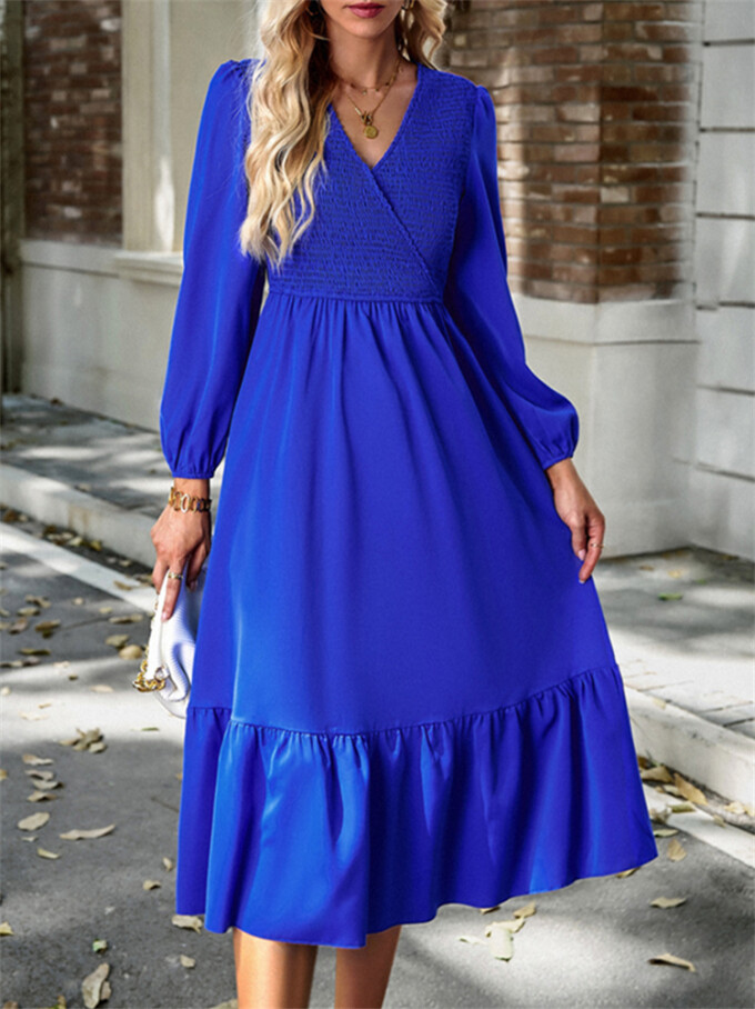 Womens-Wrap-V-Neck-Maxi-Dress-Puff-Long-Sleeve-Smocked-Tiered-A-Line-Pleated-Flowy-Long-Dress-Blue-3.jpg