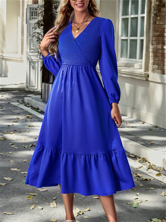 Womens-Wrap-V-Neck-Maxi-Dress-Puff-Long-Sleeve-Smocked-Tiered-A-Line-Pleated-Flowy-Long-Dress-Blue-4.jpg