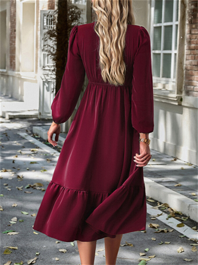 Womens-Wrap-V-Neck-Maxi-Dress-Puff-Long-Sleeve-Smocked-Tiered-A-Line-Pleated-Flowy-Long-Dress-Winered-2.jpg