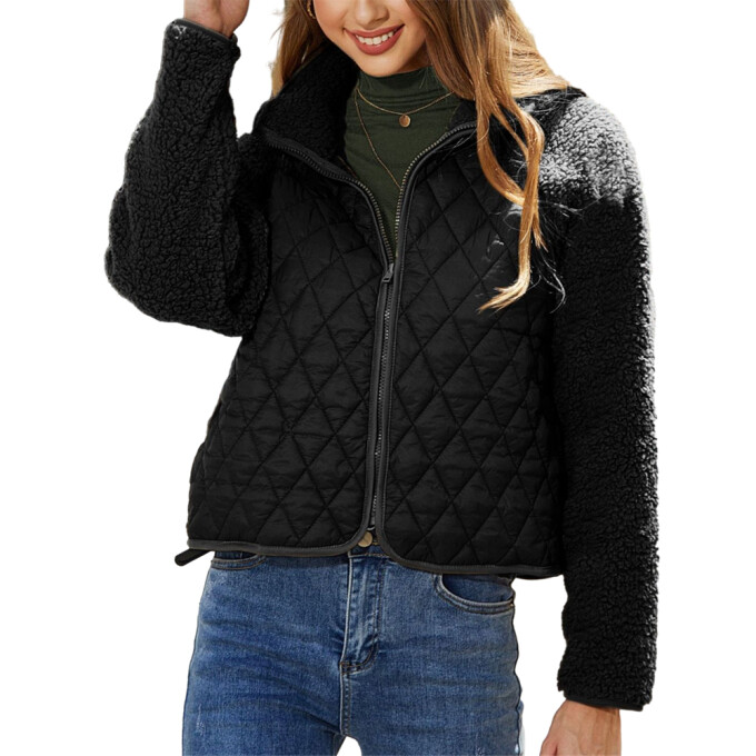 Womens-Fuzzy-Fleece-Jacket-Cropped-Sherpa-Coat-Long-Sleeve-Zipper-Lightweight-Quilted-Outwear-Black-1.jpg