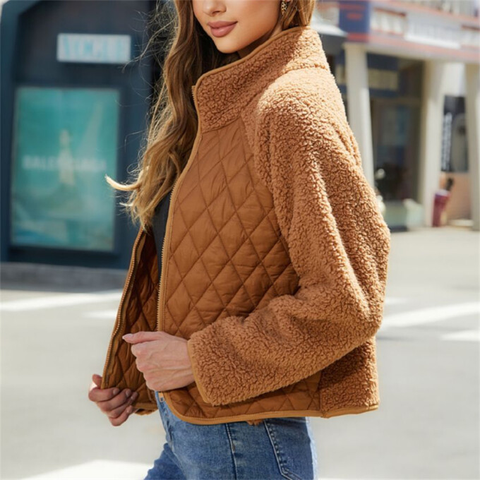 Womens-Fuzzy-Fleece-Jacket-Cropped-Sherpa-Coat-Long-Sleeve-Zipper-Lightweight-Quilted-Outwear-Camel-4.jpg