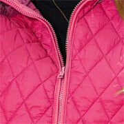 Womens-Fuzzy-Fleece-Jacket-Cropped-Sherpa-Coat-Long-Sleeve-Zipper-Lightweight-Quilted-Outwear-Rosered-2