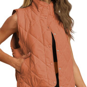 Womens-Quilted-Puffer-Vest-Brown-1