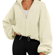 Womens-Cropped-Fleece-Jacket-Apricot-1