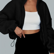 Womens-Cropped-Fleece-Jacket-Black-4