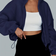 Womens-Cropped-Fleece-Jacket-Navyblue-4