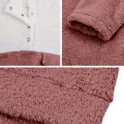 Womens-Fuzzy-Fleece-Pullover-Button-Collar-Sherpa-Sweatshirt-Winter-Long-Sleeve-Tops-Pink-7