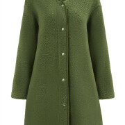 Womens-Fuzzy-Fleece-Midi-Coat-Green-5