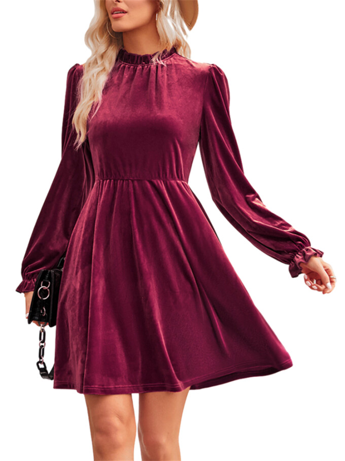 Womens-Mock-Neck-Velvet-Dress-Winered-1.jpg