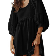 Womens-Oversized-Sweatshirt-Dress-Lanter-Sleeve-Scoop-Neck-Tunic-Patchwork-Pullover-Sweatshirt-Mini-Dress-Black-1