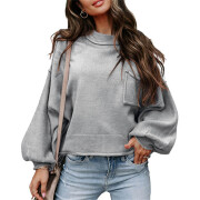 Womens-Lantern-Long-Sleeve-Sweater-Grey-1