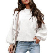 Womens-Lantern-Long-Sleeve-Sweater-White-1