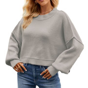 Womens-Lantern-Sleeve-Crop-Sweater-Grey-1