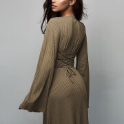 Womens-Ribbed-Maxi-Dress-Coffee-2