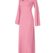 Womens-Ribbed-Maxi-Dress-Pink-5