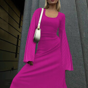 Womens-Ribbed-Maxi-Dress-Rosered-3