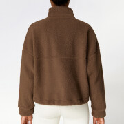 Womens-Cropped-Sherpa-Jacket-Coffee-2