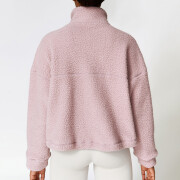 Womens-Cropped-Sherpa-Jacket-Pink-2