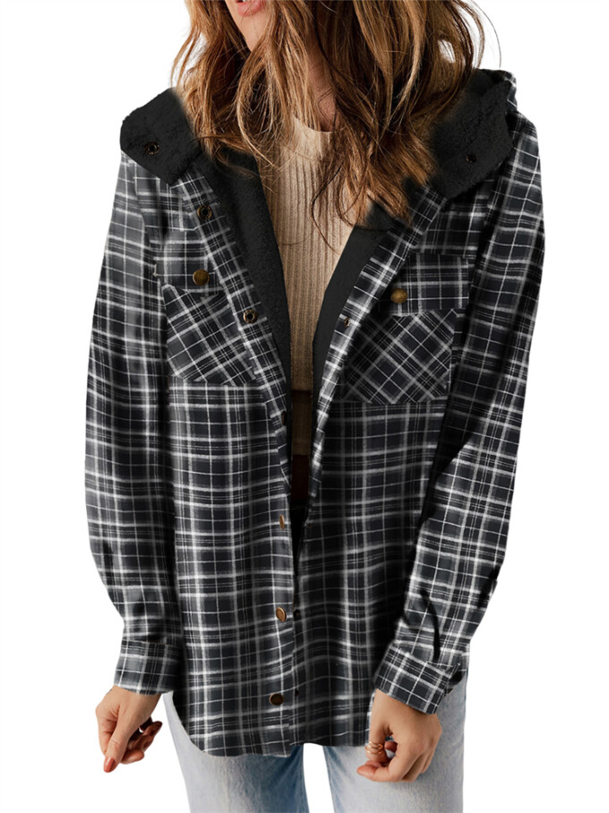 Womens-Sherpa-Lined-Plaid-Flannel-Jacket-Shacket-Black-1.jpg