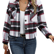 Womens-Fashion-Fall-Plaid-Shacket-Jacket-Black-1