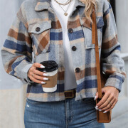 Womens-Fashion-Fall-Plaid-Shacket-Jacket-Blue-4