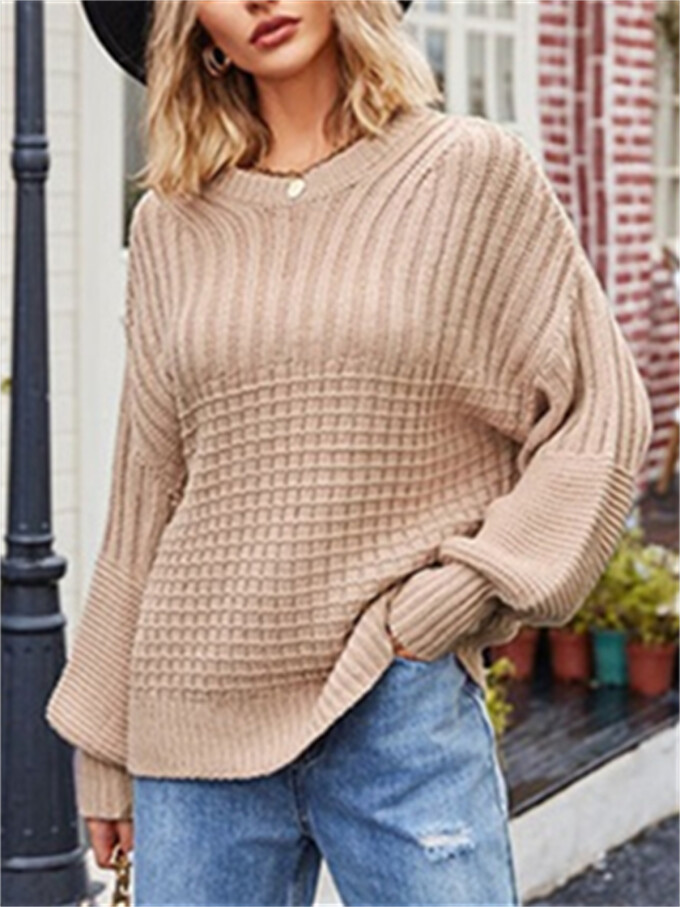 Womens-Crew-Neck-Cable-Knit-Sweater-Apricot-2.jpg