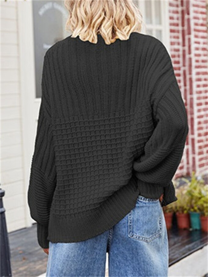 Womens-Crew-Neck-Cable-Knit-Sweater-Black-2.jpg