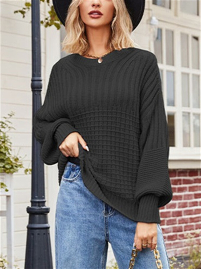 Womens-Crew-Neck-Cable-Knit-Sweater-Black-5.jpg