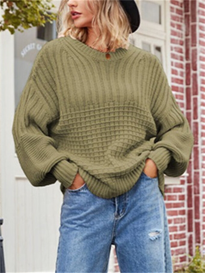 Womens-Crew-Neck-Cable-Knit-Sweater-Green-5.jpg