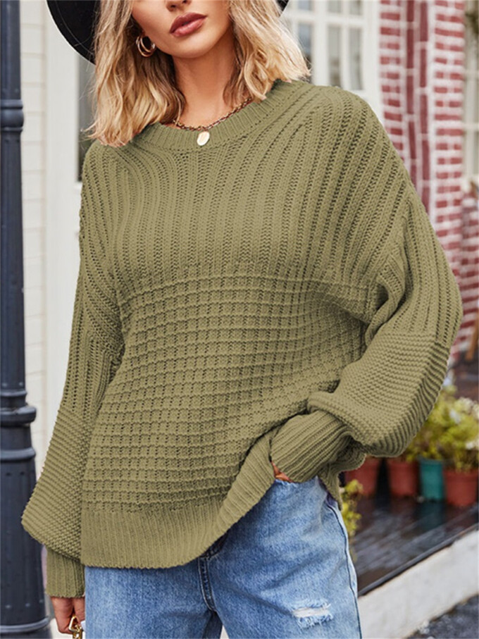 Womens-Crew-Neck-Cable-Knit-Sweater-Green-6.jpg