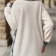 Womens-2023-Winter-Fuzzy-Fleece-Long-Jackets-White-2