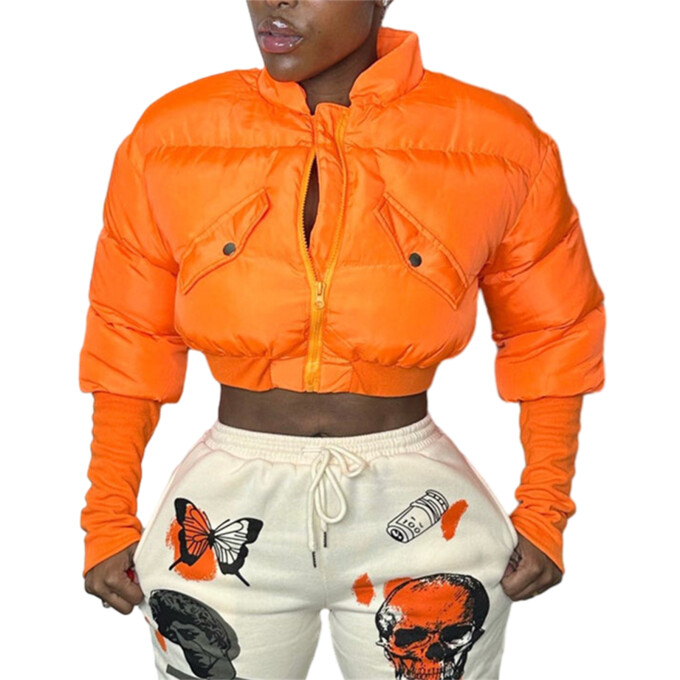 Womens-Cropped-Puffer-Jacket-Orange-1.jpg