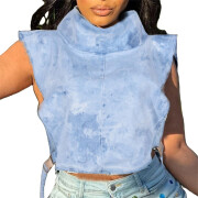 Womens-High-Neck-Denim-Vest-Lightblue-1