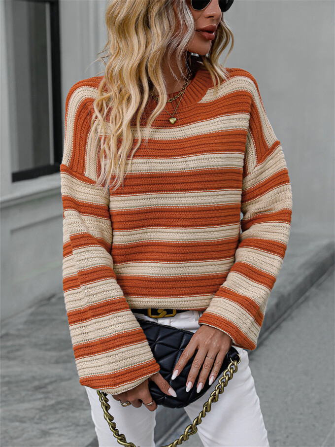 Womens-Oversized-Long-Sleeve-Striped-Sweater-Orange-4.jpg