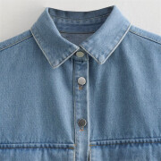 Womens-Cropped-Denim-Vest-Blue-3