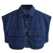 Womens-Cropped-Denim-Vest-Navyblue-1