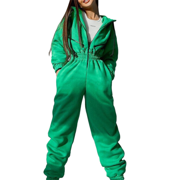 Womens-Long-Sleeve-Zipper-Hooded-Jumpsuit-Green-1.jpg