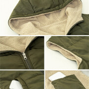 Womens-Long-Reversible-Vest-Sleeveless-Fleece-Jacket-Armygreen-7