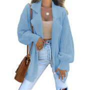 Womens-Long-Sleeve-Open-Front-Oversized-Knit-Cardigan-Blue-1