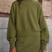 Womens-2-Piece-Sweater-Set-Outfits-Armygreen-4