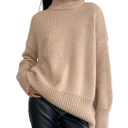 Womens-2023-Winter-Oversized-Turtleneck-Sweater-Apricot-1