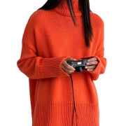 Womens-2023-Winter-Oversized-Turtleneck-Sweater-Orange-1