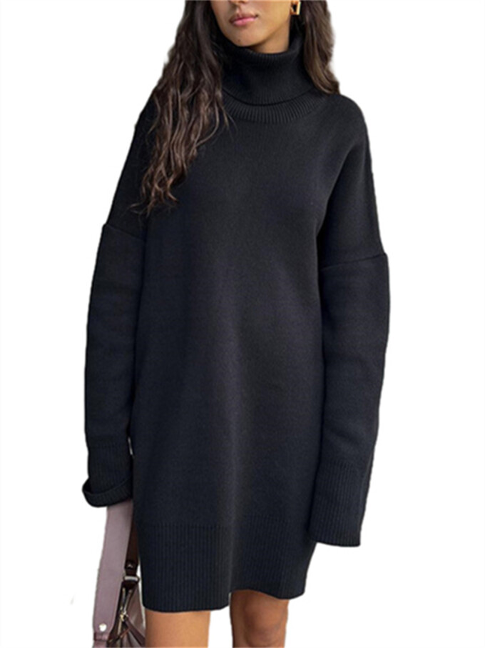 Womens-Turtleneck-Oversized-Knit-Dress-Black-1.jpg