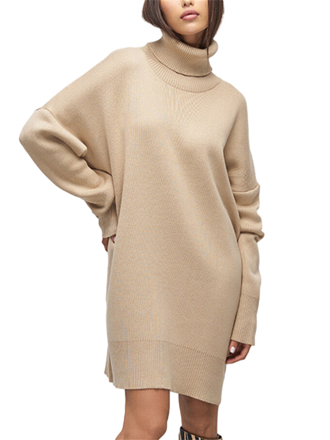 Womens-Turtleneck-Oversized-Knit-Dress-Khaki-1.jpg