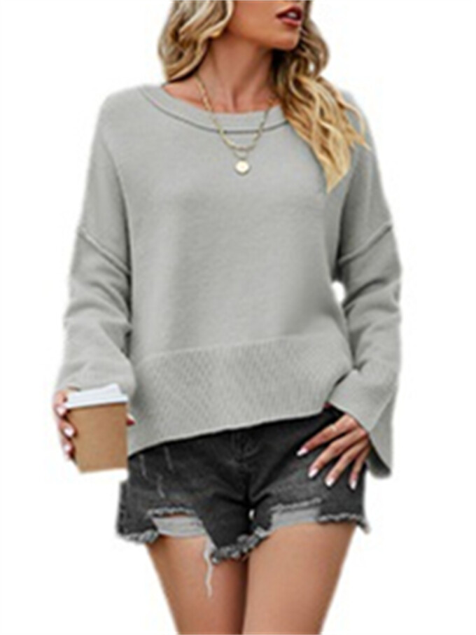 Womens-Crewneck-Long-Bell-Sleeve-Sweater-Grey-4.jpg