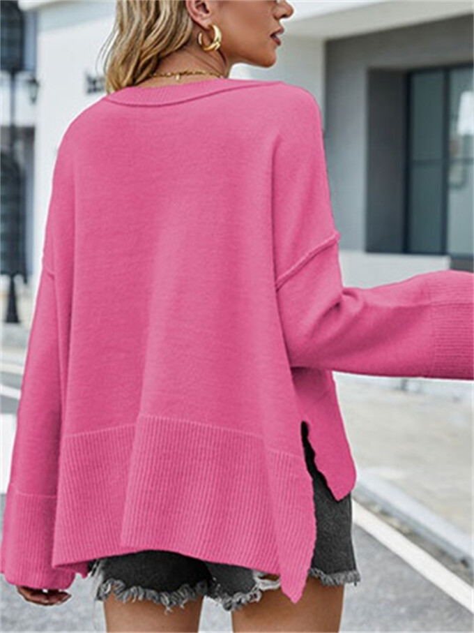 Womens-Crewneck-Long-Bell-Sleeve-Sweater-Rosered-2.jpg