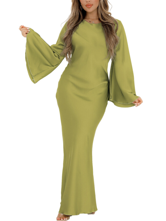 Womens-Satin-Long-Dress-Green-1.jpg